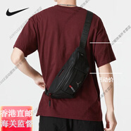 耐克（NIKE）Jordan黑色腰包耐克男女斜挎包皮面單肩運(yùn)動(dòng)包AJ休閑包HA5507 黑色_HA5507-010 37x13x9厘米 男女同款