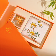 杭絲路桑蠶絲真絲絲巾女蘇繡胸針套裝披肩生日節日送媽媽長(cháng)輩高端禮物