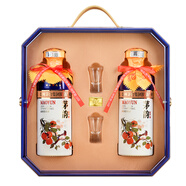 茅臺(tái)集團(tuán) 瑞柿 醬香型白酒 53度 500ml*2瓶 禮盒裝 送禮禮品酒 53度 500mL 2瓶 禮盒裝