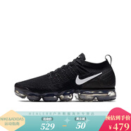 耐克（NIKE）男鞋VaporMax FlyKnit 2.0黑武士氣墊緩震網(wǎng)面跑步鞋女鞋 942842-001 黑色 36