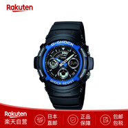 卡西歐（CASIO）G-SHOCK運(yùn)動(dòng)手表男士腕表學(xué)生表防水防震夜視 AW-591 日本直郵 黑色AW-591-2AJF