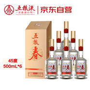 五糧液股份 五糧春 第二代 濃香型白酒 45度 500ml*6瓶 整箱原箱裝