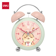 得力（deli）2025新款全自動(dòng)鬧鐘兒童房電子表 鐘表起床神器學(xué)生專用臥室大聲音響床頭鬧鐘學(xué)生推薦 開學(xué)季9024 漸響喚醒-時(shí)尚綠