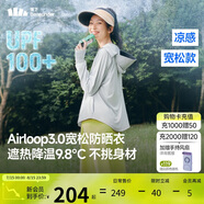 蕉下（beneunder）防曬衣女寬松百搭防紫外線出行AL417淺炭灰均碼加大