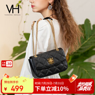 VANESSA HOGAN VH女包茵然軟包系列復(fù)古太陽神斜挎包菱格鏈條腋下包小眾單肩包