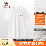 駱駝（CAMEL）戶外速干T恤春夏蜂巢網(wǎng)眼透氣上衣情侶運(yùn)動(dòng)圓領(lǐng)短袖A24BZ00003