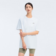 龍獅戴爾【100%純棉】基礎(chǔ)logo印花T恤男女 白色  2XL 