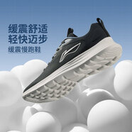 李寧（LI-NING）輕弦男鞋運(yùn)動鞋時尚百搭休閑慢跑鞋透氣網(wǎng)面低幫跑步鞋 黑色-5 41