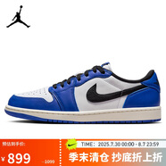 Jordan休閑鞋男子AJ1 JORDAN 1 低幫運(yùn)動鞋CZ0790-140藍(lán)白/閃電藍(lán)42.5
