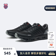 蓋世威（K·SWISS）運動(dòng)鞋男鞋夏季網(wǎng)面透氣新款時(shí)尚舒適減震運動(dòng)休閑鞋跑鞋9277 030純黑/夢(mèng)幻銀 41