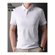 老爺車(chē)（LAOYECHE）POLO衫男短袖2025夏季新款網(wǎng)紅男裝百搭爸爸裝爆款POLO衫襯衣T恤 白色 M 體重95-115斤