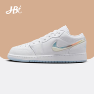 耐克（NIKE）【潮】Air Jordan aj1 Low女鞋板鞋低幫透氣休閑運(yùn)動(dòng)耐磨籃球鞋 FQ9112-100（白色） gs 款 36.5