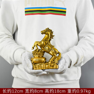 春生秋收馬上有錢擺件純銅生肖馬銅馬擺件立馬發(fā)財(cái)錢袋馬聚寶盆馬辦公室客 高18厘米聚寶盆馬