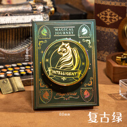 洧宜魔法學(xué)院口袋本精裝筆記本a7日程本日記本加厚打卡本隨身便攜式迷你筆記本 復古綠