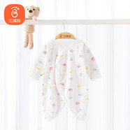 貝瑞加（Babyprints）嬰兒連體衣寶寶滿月服新生兒衣服四季純棉哈衣蝴蝶衣 小蘋果59