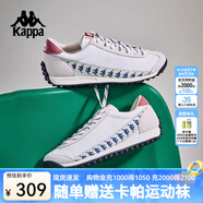 卡帕（Kappa）背靠背串標(biāo)薄底運(yùn)動(dòng)鞋男女2025新款德訓(xùn)鞋戶(hù)外復(fù)古跑鞋 K0FX5MM18 冬日白/麥芽米棕/木蘭褐-0106 42