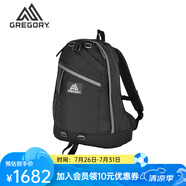 GREGORY格里高利 DAY 戶外運動背包男女旅行雙肩包徒步旅游26L 純黑色