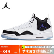 Jordan籃球鞋 AJ 女JORDAN COURTSIDE 23中幫運(yùn)動(dòng)鞋AR1002-104白黑36.5