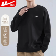 回力衛(wèi)衣男 圓領(lǐng)長(zhǎng)袖t恤印花簡(jiǎn)約打底衫男春秋季休閑潮流外套男裝