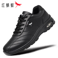 紅蜻蜓運動(dòng)鞋男休閑鞋男士百搭輕便緩震氣墊跑步鞋EXA350191黑色43