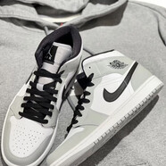 CLENIKEED【莆田純原版本】(Nike) Air AJ1 喬1兔八哥高幫籃球鞋黑白熊貓芝 aj1高幫煙灰 37