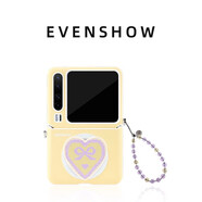 EVENSHOW2025新款超好看適合夏天磁吸手機殼帶支架掛繩適用華為puraX小眾高級感不會(huì )撞殼獨特外殼保護套女 小雞黃+磁吸支架+施華洛手機鏈 華為Pura X