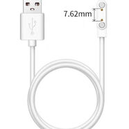 RYSY適用于haolepo好樂(lè )普M98兒童電話(huà)手表磁吸式充電器USB數據線(xiàn)配件 白色7.62mm兩針手表磁吸式充電線(xiàn)