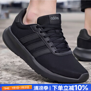 阿迪達(dá)斯（adidas）男鞋跑步鞋 25秋新款運(yùn)動鞋緩震防滑慢跑鞋網(wǎng)面透氣低幫休閑鞋子 經(jīng)典黑武士/LITE RACER 3.0 41 (內(nèi)長255mm)