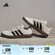 adidas「面包鞋」GRAND COURT BASE 00s休閑低幫板鞋男女阿迪達(dá)斯   灰色/黑色/醬紫   41