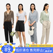 網(wǎng)易嚴選春夏神褲微彈高腰顯瘦西裝褲錐形褲女通勤輕復(fù)古時尚垂感 墨黑色*錐形褲 XL (175/76A)