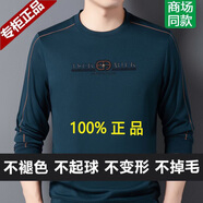 啄木鳥春秋季正品長(zhǎng)袖翻領(lǐng)POLO衫男純色工藝T恤商務(wù)休閑上衣男裝打底衫 哈青色春秋款 薄款 XL 180/96A 147-165斤