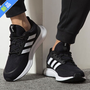 阿迪達(dá)斯（adidas）跑步鞋男鞋2025新款夏季戶外緩震運(yùn)動鞋ASWEERUN輕便透氣休閑鞋 黑白EE9843 43