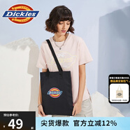 dickies男女帆布袋 logo印花通勤公文袋購物袋 DK010511 黑色