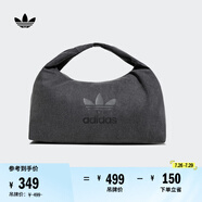 adidas「云朵包」牛仔風(fēng)大容量運(yùn)動(dòng)挎包女子阿迪達(dá)斯官方三葉草 黑色 NS