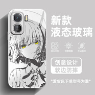 繪黛 適用iqooneo10Pro+手機殼iQOONeo11新款波奇醬Neo9二次元8Pro孤獨搖滾7鋼化玻璃6防摔5全包保護套 金屬銀-山田涼白 iqooneo5活力版