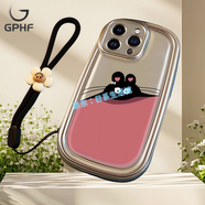 日本GPHF潮牌金屬小煤球全包適用于iphone16151413蘋(píng)果女生手機殼 iPhone 15 Pro Max金屬小煤球+