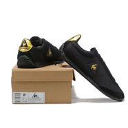 芭黎公雞法國公雞跑步鞋男經(jīng)典復古運動(dòng)鞋輕便透氣休閑鞋女情侶網(wǎng)布板鞋潮 （爆款樂(lè )卡克）黑金 39