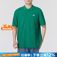 耐克（NIKE）官方 短袖男 2025夏季新款純棉t恤跑步運(yùn)動(dòng)休閑商務(wù)翻領(lǐng)POLO衫男 新到貨/刺繡LOGO/綠/偏大 曬圖退5 XL