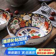 美濃燒（Mino Yaki） 日本進(jìn)口-陶瓷八角碗面碗古伊萬里夜明珠宮廷風(fēng)擺件和風(fēng)工藝 宮廷風(fēng)6.2英寸-YG182