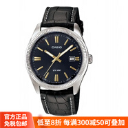 卡西歐（CASIO）新款男表女表對表MTPLTP-1302D-1A11A27A17A27B官方正品 MTP-1302L-1A2皮帶金色刻度