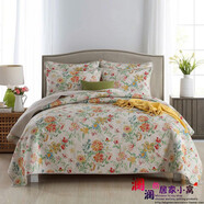 RSRDDY美式出口全棉床蓋三件套韓國水洗絎縫被歐式夾棉純棉床單床品 花之夢(mèng)密絎 床蓋款 230*250cm單條