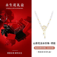 銀千惠999足銀淡水珍珠項(xiàng)鏈女士高級感吊墜女輕奢情人節(jié)生日禮物送女友 浪漫山茶淡水珍珠項(xiàng)鏈/999銀+永生花禮盒 玫瑰花禮盒送老婆/配首飾證書/情人節(jié)禮物送老婆