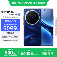 vivo X200 Pro 藍(lán)晶x天璣9400芯片蔡司2億APO超級長焦 藍(lán)圖影像芯片V3+  OriginOS5 AI 手機(jī) 寶石藍(lán) 12GB+256GB 官方標(biāo)配