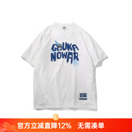 古由卡GUUKA聯(lián)名短袖t恤男潮牌五分袖寬松男士T恤短袖 白色 L