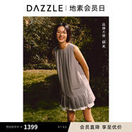 DAZZLE地素【邱天同款】 連衣裙2024夏季新款女裝拼接西裝短裙 中灰色 XS