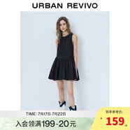 UR2025夏季新款女裝法式多系帶無(wú)袖連衣裙UYY750053
