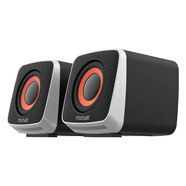 FOUNDER方正方正C100電腦音響臺式有線便攜迷你低音炮桌面電競氛 電腦音箱C200黑色