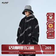 BJHG不計后果冬美式加厚仿羊羔絨棉服男潮寬松保暖毛絨情侶棉衣外套女 黑色 M