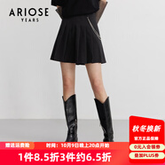 艾諾絲雅詩商場同款春秋新款小短裙百褶裙半身裙女學(xué)院風(fēng)JK裙10123505 草木灰 M （建議體重95-105斤）