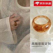 胖東來品質(zhì)琥珀戒指美拉德復(fù)古小眾設(shè)計(jì)亞克力女款感時(shí)尚氣質(zhì)獨(dú)特 琥珀戒指